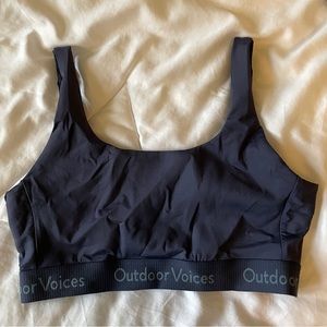 Outdoor Voices Smooth Scoop Bra - dark sky